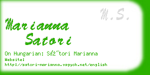 marianna satori business card